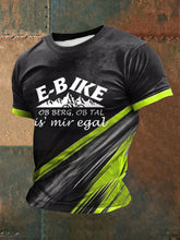 Fahre bedrucktes Kurzarm-T-Shirt für Männer